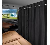 XCBYT Rideau Voiture Pare Soleil - Rideau de Séparation Amovible pour Camping, Protection de la Vie Privée, Rideau Occultant Arrière Voiture, 160 x 106 cm