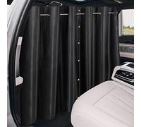 XCBYT Rideaux d'intimité de voiture - Van Curtians avec barre transversale en acier inoxydable à longueur réglable pour van, SUV, camion, pour voyage, sieste et camping