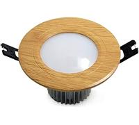 XCC Down Light Downlight LED Spot Encastré Grain De Bois Salon Plafond Couloir Maison Trou Lumière (Color : 7w-White Light 6000k)
