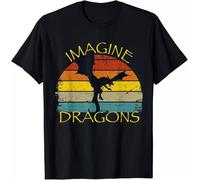 XCCT32er Imagine Fantasy Mythical Dragon Wings Boys Girls Style Gift Unisex T-Shirt