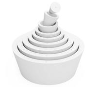 XCD Lot de 9 cônes adaptateurs de filtre, lot de 9 bouchons en caoutchouc à col conique, ensemble d'adaptateurs de cône d'entonnoir avec surface lisse, durables et résistants à l'usure, adaptateurs de