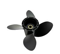 XCDEOPIT Hélice 4 pales Compatible avec Les Moteurs Hors-Bord Johnson Evinrude 15-35 ch 176426 10 1/2 x 16 en Alliage d'aluminium, pièce de Moteur Bateau 14 cannelures