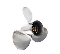 XCDEOPIT Hélice de Bateau 11 1/8x14 Compatible avec Moteur Hors-Bord Yama 25 CV 30 40 50 55 60 en Acier Inoxydable 3 pales 13