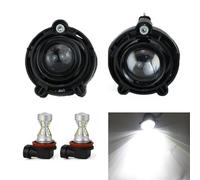 XCDEOPIT Paire de phares antibrouillard compatibles avec Saturn Ion Red Line 2004 2005 2006 2007, pare-chocs avant, référence 2593157 GM2593157 10335108 116-00811(With S10 LED White)