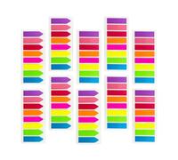 Xcdhemde 2000 Pièces Marque Page Adhésif, Annotation Livre Translucides, 10 Blocs Sticky Note Tabs pour marquer et surligner les Pages [2 Formes, 8 Couleurs] Écriture & Repositionnables