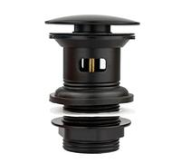 Xcel Home™ Bonde de rechange noire fendue Click Clack Pop Up - Construction en laiton massif de qualité - En forme de champignon/dôme