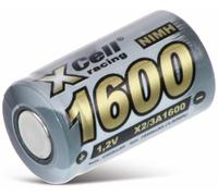 XCell 133291 Batterie X2/3A1600 2/3 A à Courant élevé, Plat (Design Plat, très Durable, Taille compacte)