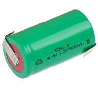 XCell Batterie Mono D 9000 mAh / 1,2 V / NIMH avec cosse à souder Z - Cellule de marque haute performance de qualité industrielle