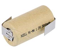 XCell Batterie SUB-C - 3000 mAh / 1,2 V / NIMH avec cosse à souder Z - Cellule de marque haute performance de qualité industrielle