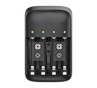 XCell BC-X500 Chargeur de piles rondes NiMH 6LR61 (9 V), LR03 (AAA), LR6 (AA)
