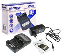 Xcell Chargeur Rapide LCD Exposition Connecteur USB P. Ex. eneloop Accus Action