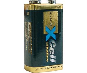 XCell Performance 115357 Pile alcaline 6LR61 9 V (sous Blister en Carton, Performance optimale, Haute densité d'énergie, Longue durée de Vie)