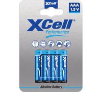 XCell Performance Pile alcaline LR03 Micro AAA 4 pièces, sous blister carton