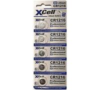 XCell Pile bouton CR 1216 3 V lithium – 5 pièces