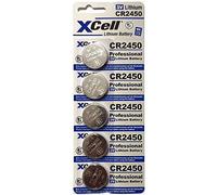 XCell Pile bouton CR2450 – pour petits appareils, longue durée de vie, faible auto-décharge 145594