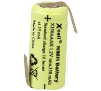 XCell X1/2AAAH-350-LFZ Pile rechargeable spéciale 1/2 LR3 (AAA) cosses à souder en Z NiMH 1.2 V 350 mAh