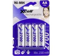 XCell Pile rechargeable X2700AA LR6 (AA) NiMH 2700 mAh 1,2 V – Lot 4 pièces