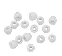Xcessor Coque en silicone Écouteurs intra-auriculaires 7 Paires (lot de 14 pièces). Compatible avec la plupart des écouteurs en blanc. Taille : petit. blanc , Small