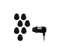 Xcessor Lot de 4 Paires de Coussinets de Rechange pour écouteurs Coniques À Double Ailette (8 pièces au Total) Compatibles avec la Plupart des Marques d’écouteurs. Taille : M. Couleur : Blanc. m Noir