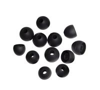 Xcessor Écouteurs de Remplacement en Silicone 6 Paires (Ensemble de 12 Pièces). S/M/L, Noir