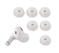 Xcessor (L 3 Paires (6 Pièces) d'écouteurs Intra-Auriculaires de Rechange en Silicone de Grande Taille pour Airpods Pro. Transparent