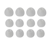 Xcessor Lot de 6 Paires (12 pièces) d'écouteurs Intra-Auriculaires de Rechange en Silicone pour écouteurs Intra-Auriculaires de Taille S/M/L Transparent/Blanc