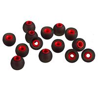 Xcessor Lot de 7 Paires (14 pièces) de Remplacement en Silicone pour écouteurs Intra-Auriculaires de Petite Taille Noir/Rouge