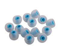 Xcessor Lot de 7 Paires (14 pièces) de Remplacement en Silicone pour écouteurs Intra-Auriculaires de Petite Taille Transparent/Bleu