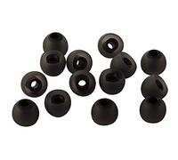 Xcessor Lot de 7 Paires (14 pièces) d'embouts de Rechange en Silicone pour écouteurs Intra-Auriculaires Populaires (M, Noir/Noir)