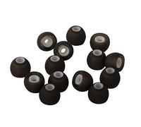 Xcessor Lot de 7 Paires (14 pièces) d'embouts de Rechange en Silicone pour écouteurs Intra-Auriculaires Populaires (S, Noir/Blanc)