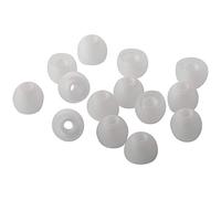 Xcessor Lot de 7 Paires (14 pièces) d'embouts de Rechange en Silicone pour écouteurs Intra-Auriculaires Populaires (S, Transp/Blanc)