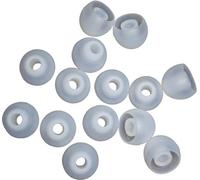 Xcessor Lot de 7 Paires d'embouts de Remplacement pour écouteurs (14 pièces) - en Silicone - Taille MCompatibles avec la Plupart des Marques d’écouteurs.Taille : S.Semi-Transparents.