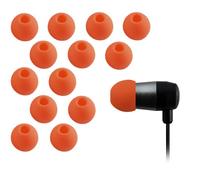 Xcessor Lot de 7 Paires d'embouts de Remplacement pour écouteurs (14 pièces) - en siliconeCompatibilité avec la Plupart des Marques d’écouteurs Intra-Auriculaires - De Petite Taille s Orange