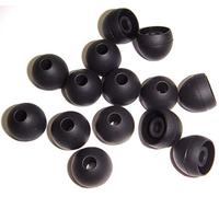 Xcessor Medium Remplacement Embouts en silicone - semi-transparent (lot de 7 paires), Noir, GRAND (L)