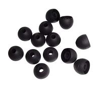 Xcessor Medium Remplacement Embouts en silicone - semi-transparent (lot de 7 paires), Noir, MOYENNE (M)