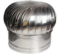 XCHSXYL Capot Rotatif Imney Capot de Capot Rotatif Imney Capot de Capot Rond Ventilateur de Turbine de Toit en Acier Inoxydable Couvercle Rotatif d'évent d'échappement Imney pour Maison, 400 mm