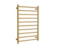 XCHSXYL Chauffe-Serviettes électrique Mural avec Thermostat intégré, en Acier Inoxydable 304, Finition polie Miroir, pour Salle de Bain, enfichable (Prise dorée), Beau Paysage