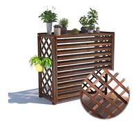 XCHSXYL Clôture décorative en Bois pour climatiseur, Cache-climatiseur, unité extérieure pour Cacher Les Fleurs, présentoir pour Plantes d'extérieur, étagère de Rangement (Taille