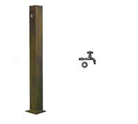 XCHSXYL Freestanding 304 Stainless Steel Garden Water Column Tap - Vertical Faucet for Courtyards & Parks - Stylish Outdoor Water Feature for Gardening