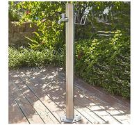 XCHSXYL Garden Water Column Floor Mount Water Tap, Courtyard Fountain Water Dispenser Yard Hydrant Frost Proof, Outdoor Faucet Hose Holder Stand Brass Faucet, Extender Hose Bib f