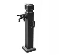 XCHSXYL Outdoor 304 Stainless Steel Water Column Tap - Vertical Garden Water Fountain with Double Outlet Faucet & Spray Gun Decorative Hydrant Feature Antifreeze Design (60cm/23.