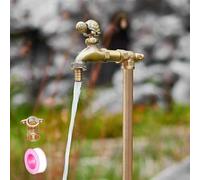 XCHSXYL Outdoor Brass Faucet Water Column Antifreeze for Irrigation Watering & Washing Courtyard(40cm/16in)