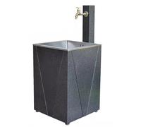 XCHSXYL Outdoor Sink Faucet, Frost Proof Outdoor Faucet, Garden Water Column with Brass Faucet, Water Faucet, for Watering, Washing（Grey）