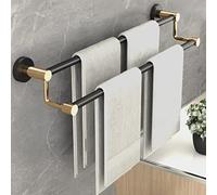 XCHSXYL Porte-Serviettes Mural en Acier Inoxydable, pour Salle de Bain, à Un ou Deux pôles, pour Toilettes