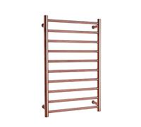 XCHSXYL Sèche-Serviettes électrique Intelligent, sèche-Serviettes électrique à 10 Barres, radiateur de Salle de Bain en Acier Inoxydable 304, Chauffe-Serviettes Mural, Or Rose (c