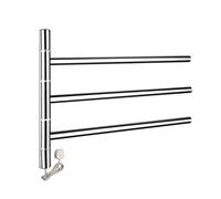 XCHSXYL Sèche-Serviettes Mural Rotatif à 180° en Acier Inoxydable, radiateur de Salle de Bain à Faible consommation (câblé)