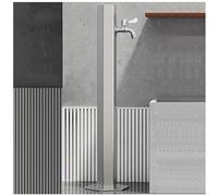 XCHSXYL Stainless Steel Garden Water Column with Faucet, Freestanding Outdoor Hydration Source with Mounting Accessories, Hose Extender Garden Watering Tool, Garden Hose Hanger