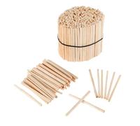 XCHtuerFY Bâtonnets en Bois fabriqués à la Main, Bâtonnets de Bois, tiges d'allumettes, Puzzle Naturel, Bricolage(500pcs)
