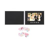 XCHYEAM Carte de vœux électronique personnalisable avec écran couleur LCD, brochure vidéo HD 720P pour la promotion de produits lors d’un anniversaire de mariage, conception de couverture (10 pouces)