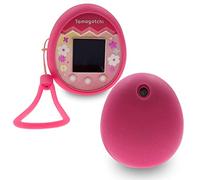 Xcivi Housse en silicone et cordon pour appareil de jeu interactif virtuel Tamagotchi Pix - Coque en silicone compatible avec Tamagotchi PIX (rose/rose)